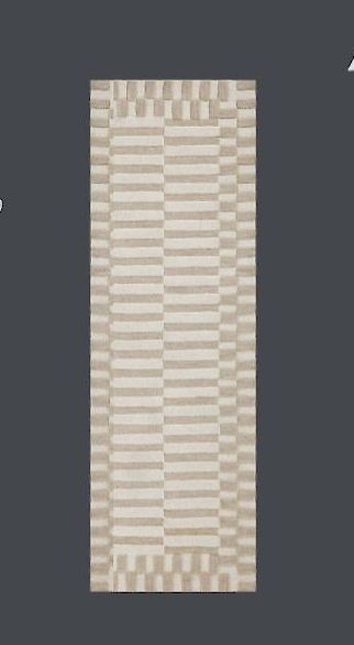 Bradley Ivory / Beige Runner 2'-6" x 7'-6"