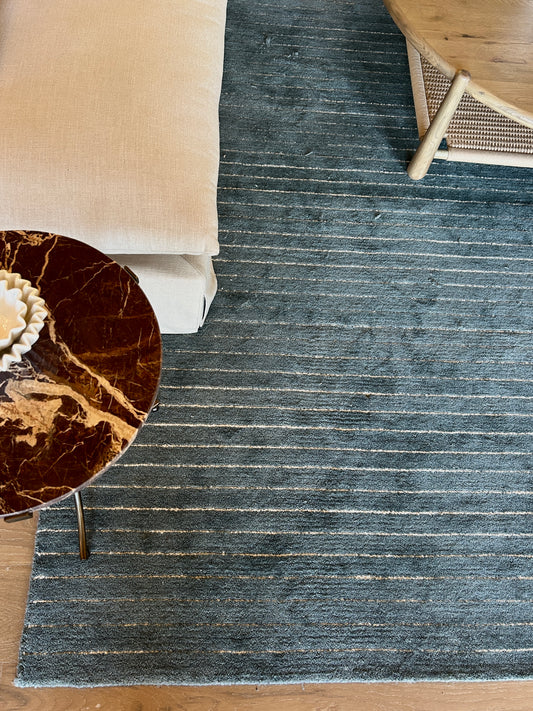 Henry Denim / Ivory Rug 9'-3" x 13'