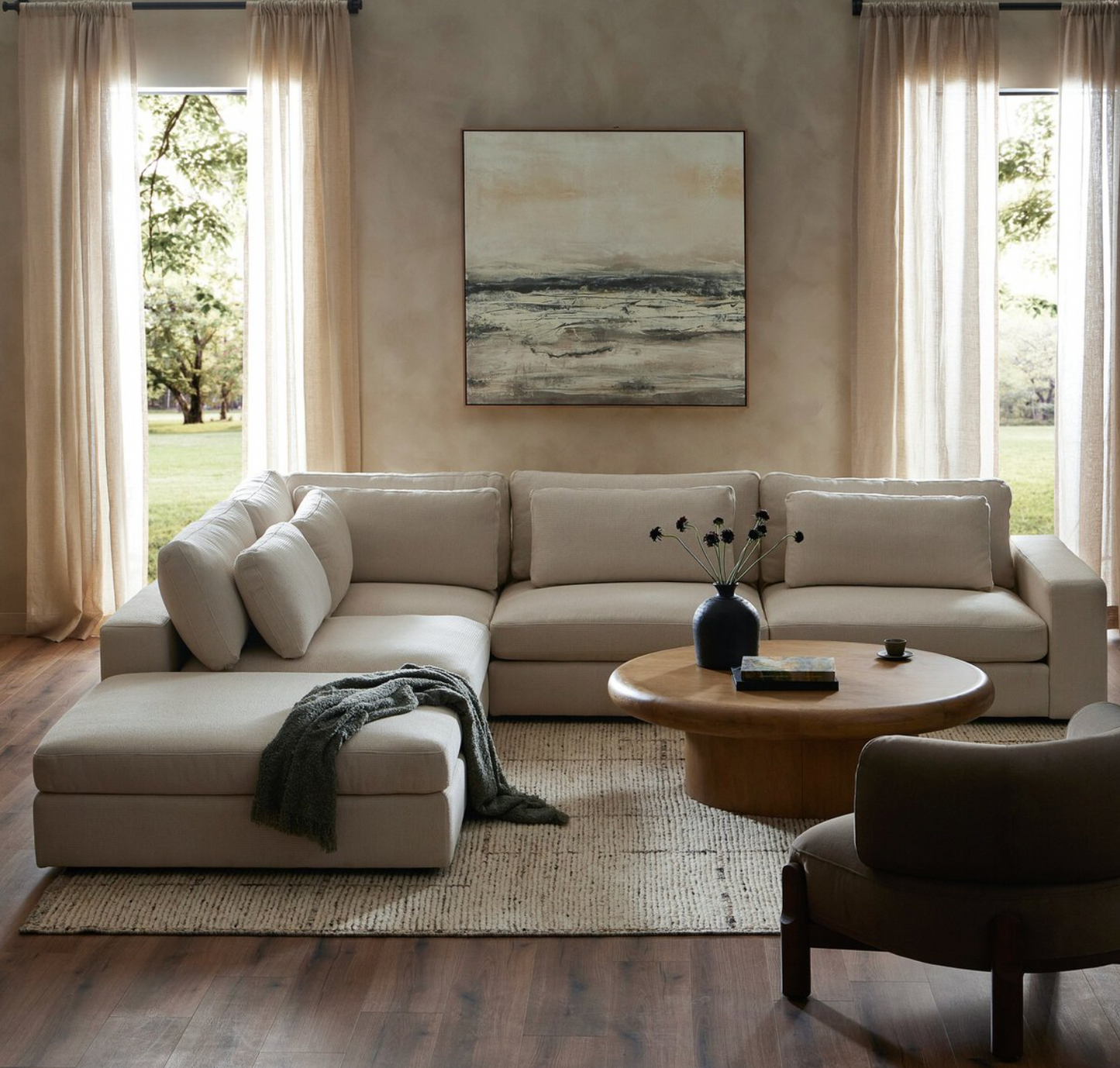Bloor 4-Piece Sectional W/ Ottoman