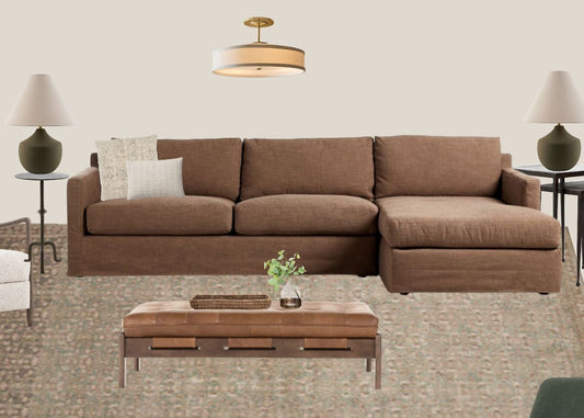 Hampton 2-Piece Slipcover Sectional