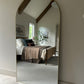 Full Length Arched Gold Mirror