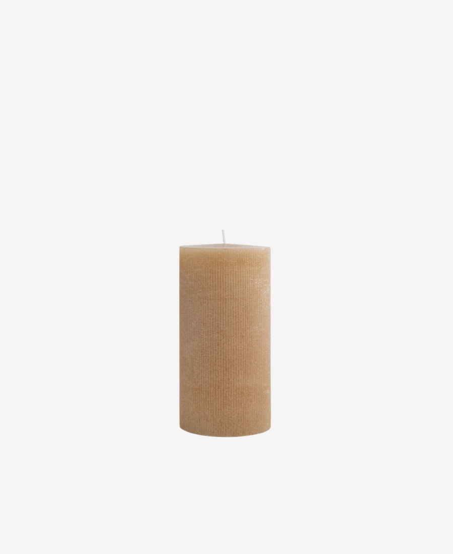 Pleated Pillar Candle