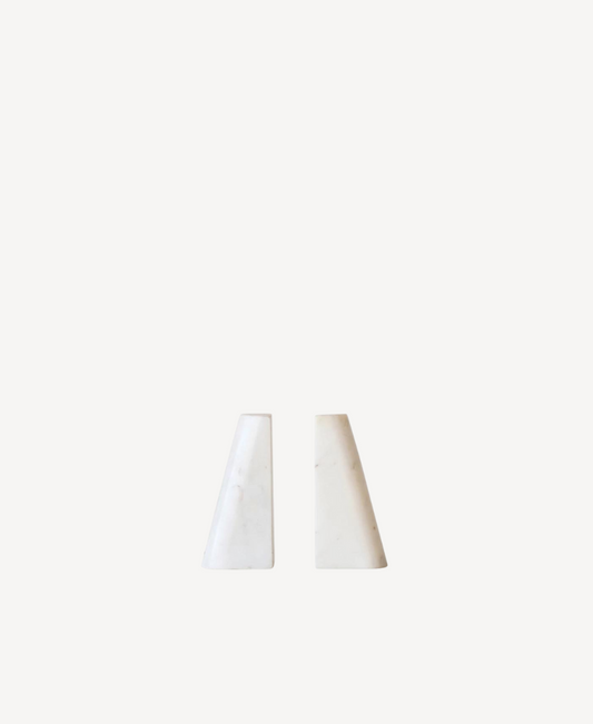 Angled Marble Bookends